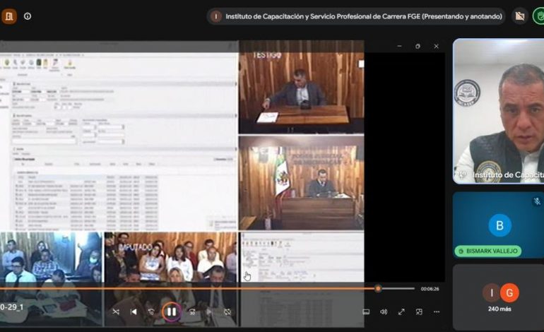 Consolida FGE formación del personal en procesamiento del lugar de los hechos