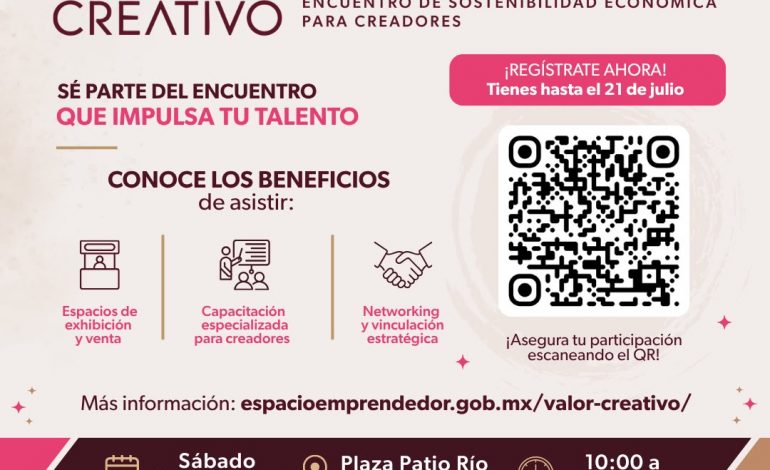 Sedeco invita al evento “Valor Creativo” para impulsar la economía de creadores y emprendedores