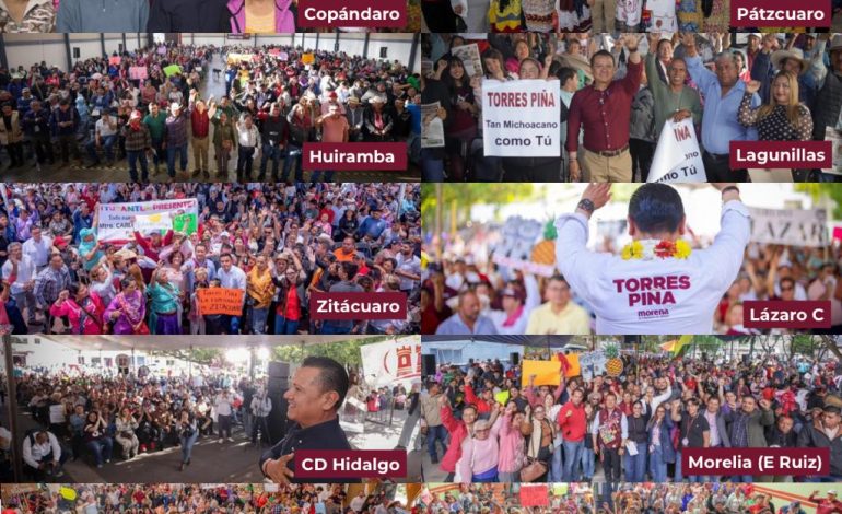 A ras de tierra, Torres Piña fortalece estructura de más de 30 mil defensores de la soberanía y respaldo a Sheinbaum en Michoacán