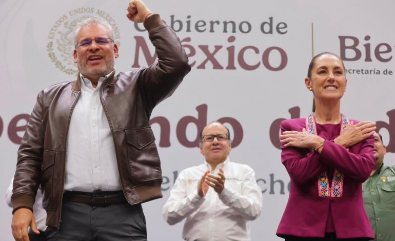 Bedolla y Sheinbaum destacan labor de Servidores de la Nación en proceso de transformación.