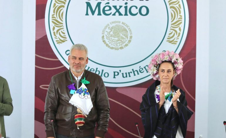 Plan de Justicia Purépecha se consolida con inversión histórica de más de 4 mil mdp: Bedolla.