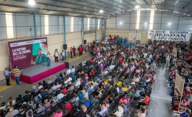Gladyz Butanda consolida en Uruapan la fuerza territorial que defenderá la transformación.