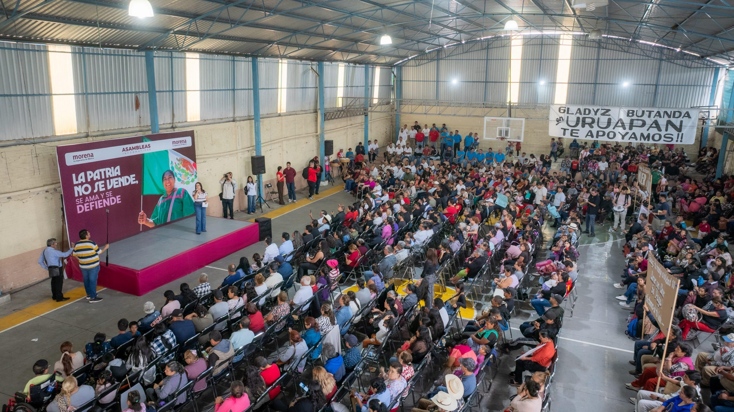 Gladyz Butanda consolida en Uruapan la fuerza territorial que defenderá la transformación.