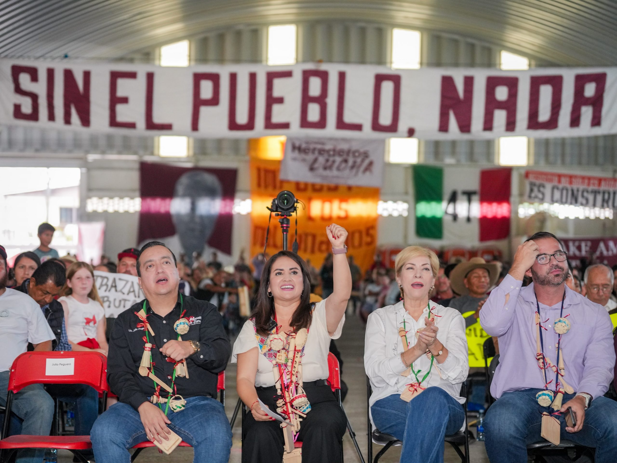 Respaldo multitudinario en Los Reyes; Gladyz Butanda llama a defender la transformación.
