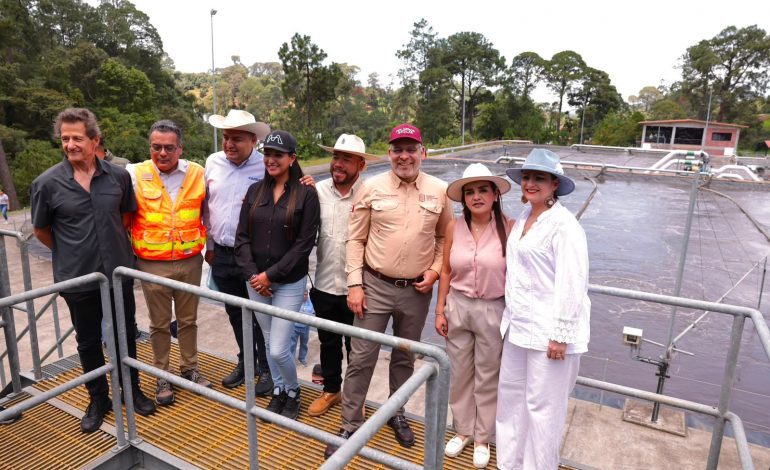 Planta “San Antonio” transforma el saneamiento en Uruapan; trata 82 % de las aguas residuales: Bedolla.