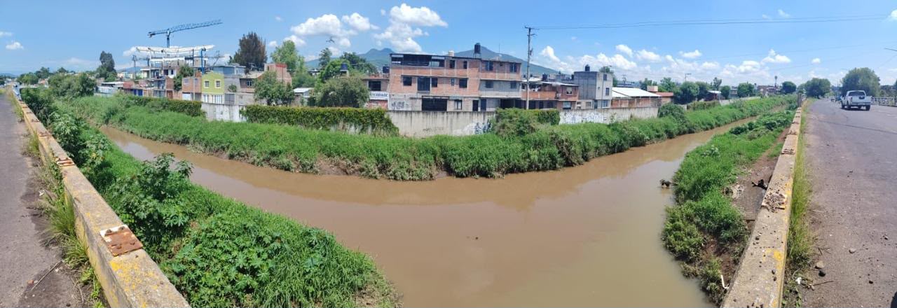 Ante lluvias, vigila Conagua Michoacán crecimiento del Río Grande de Morelia.
