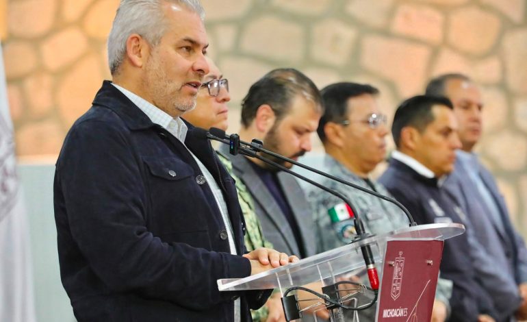 Reconoce Bedolla a SSP y FGE tras la captura en California del presunto homicida de Hipólito Mora.