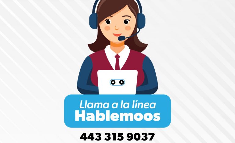 ¿Necesitas apoyo emocional? Recuerda que la línea Hablemoos para apoyo psicológico atiende las 24 horas