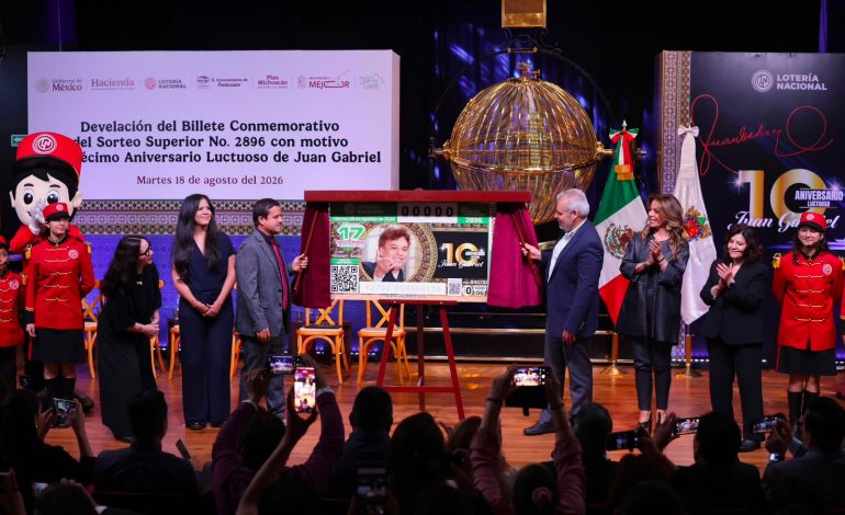 Juan Gabriel, el amor eterno de México en la Lotería Nacional: Bedolla