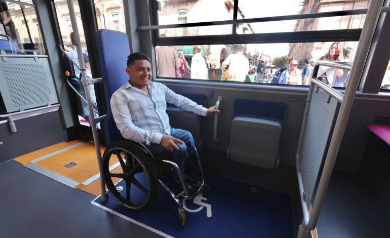 Morebús será un transporte 100% inclusivo para personas con discapacidad en Morelia