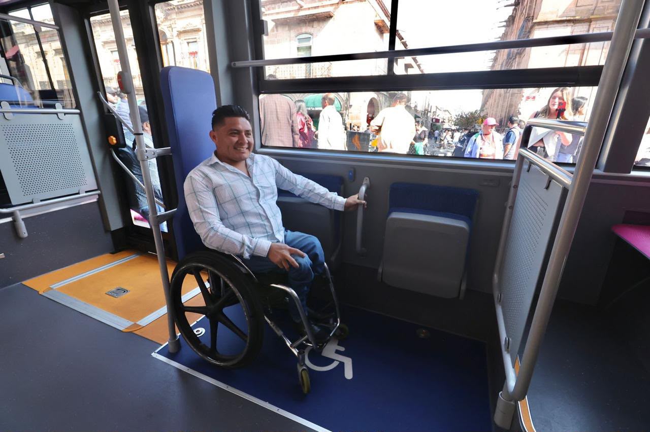 Morebús será un transporte 100% inclusivo para personas con discapacidad en Morelia