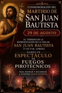 Conmemoraran el martirio de San Juan Bautista