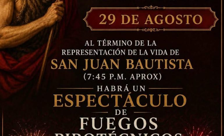 Conmemoraran el martirio de San Juan Bautista