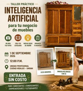 En  la Unidad Profesional se realizará el taller “Inteligencia Artificial para tu negocio de muebles”