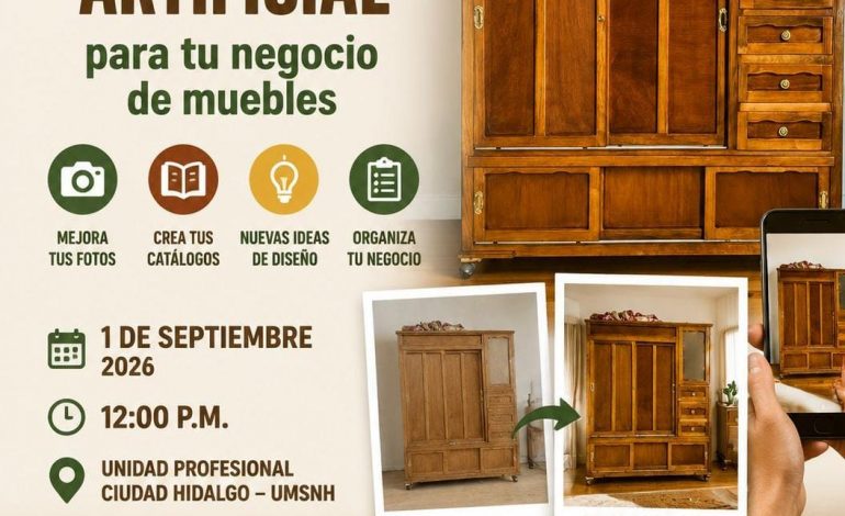 En  la Unidad Profesional se realizará el taller “Inteligencia Artificial para tu negocio de muebles”