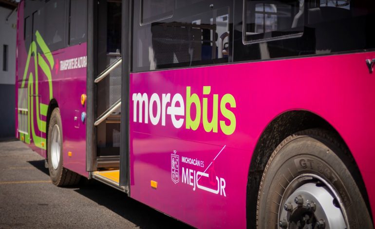 Morebús impulsará empleo y actividad económica en Morelia