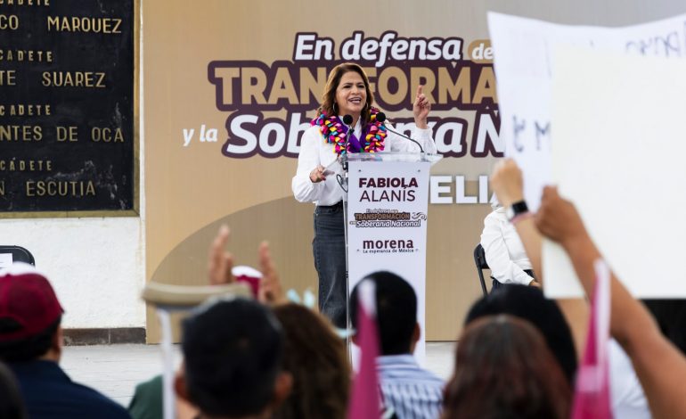 El Plan Michoacán abre una nueva etapa; hay que unir al estado para consolidarlo: Fabiola Alanís