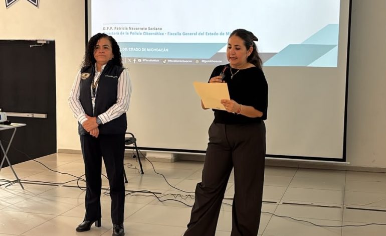 Capacita FGE a 100 elementos de la Policía de Morelia en ciberseguridad y atención de delitos digitales