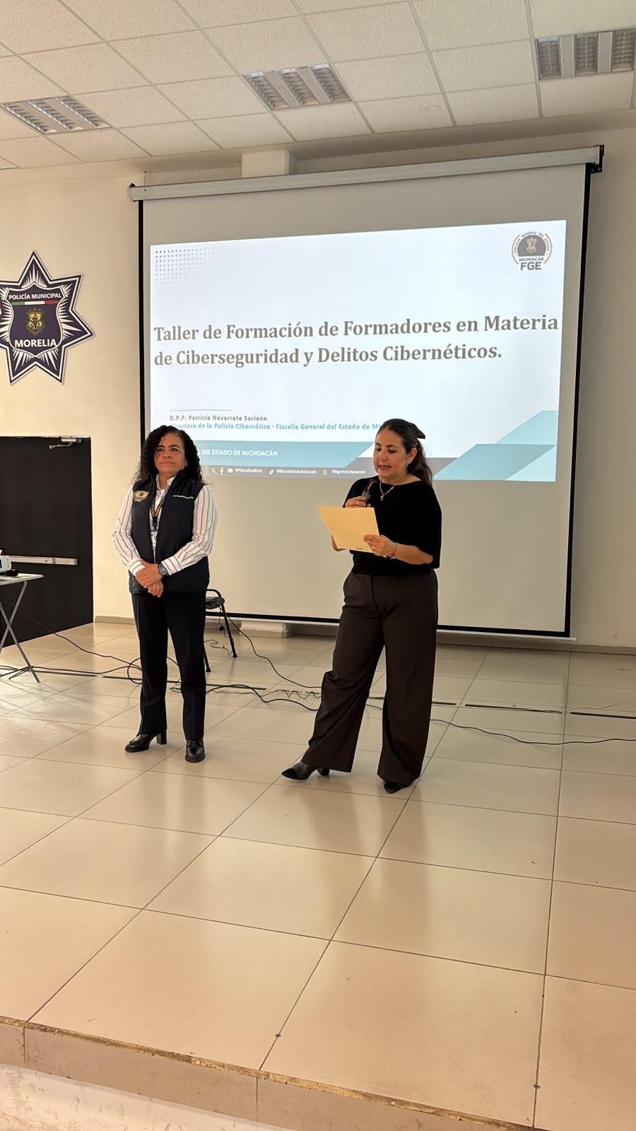 Capacita FGE a 100 elementos de la Policía de Morelia en ciberseguridad y atención de delitos digitales