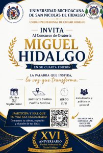 En Unidad Profesional Invitan a participar en el Concurso de Oratoria “Miguel Hidalgo”