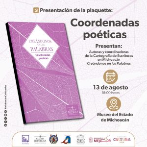 Secum invita a la presentación de “Coordenadas poéticas” en el Museo del Estado