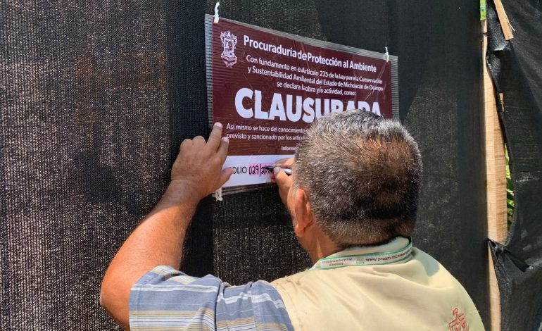 Proam clausura construcción de conjunto habitacional en el sur de Morelia