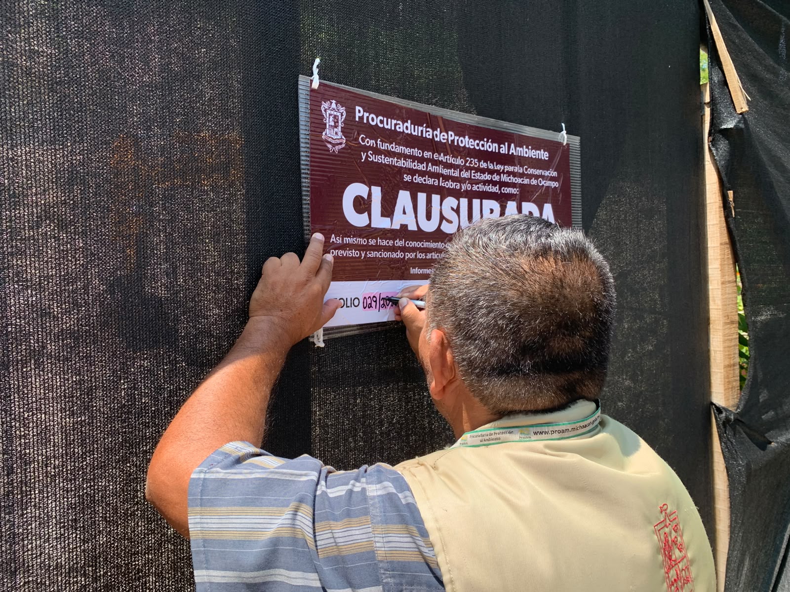 Proam clausura construcción de conjunto habitacional en el sur de Morelia