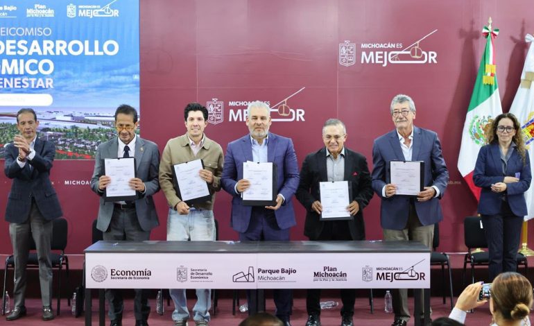 Firma Bedolla fideicomiso del Parque Bajío; inicia con 100 mdp aportados por iniciativa privada
