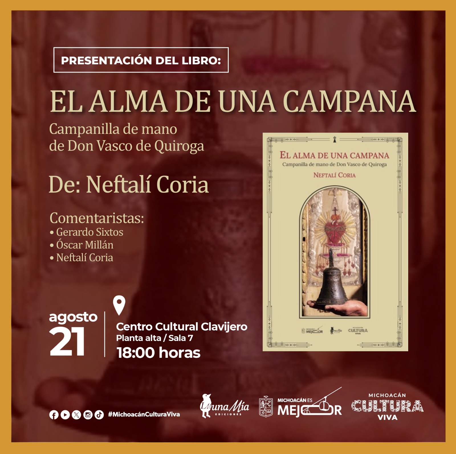 Secum invita a descubrir la memoria de Tata Vasco a través del libro “El alma de una campana”