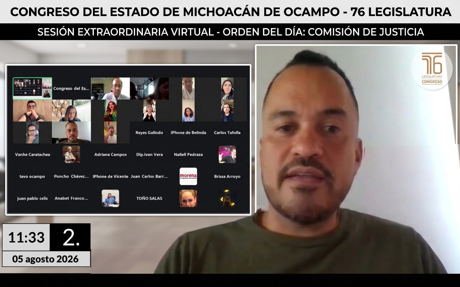 La FGE debe responder a las y los michoacanos, no a intereses políticos: Hugo Rangel