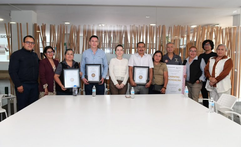 Suman seis establecimientos certificados con la marca Carnitas Michoacán