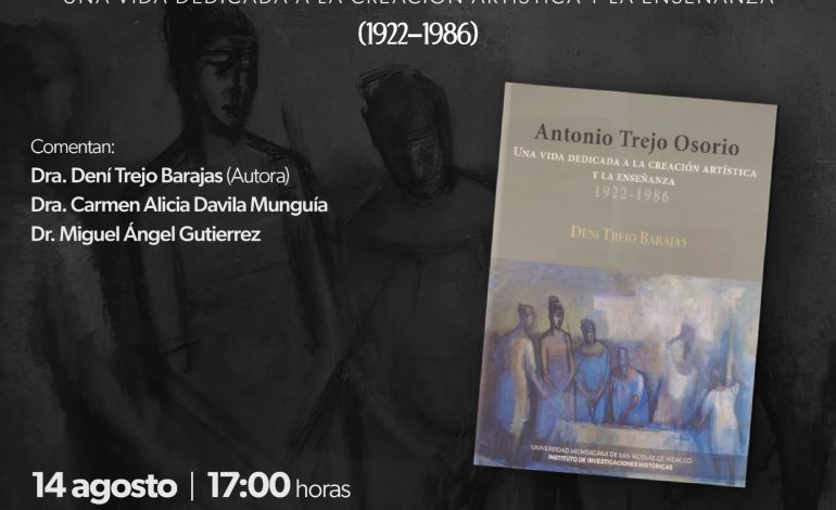 Secum invita a la presentación del libro sobre el pintor y grabador Antonio Trejo Osorio