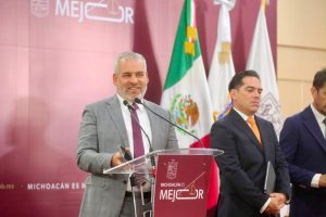 Reconoce Bedolla respaldo de Sheinbaum y Harfuch tras importantes detenciones en Michoacán