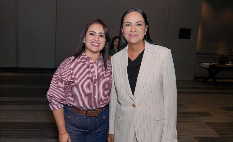 Gladyz Butanda y Ariadna Montiel acuerdan redoblar defensa de la 4T en Michoacán
