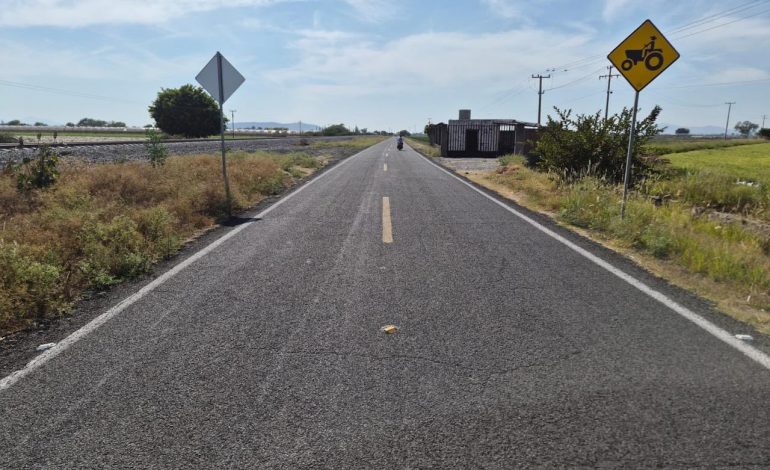 Concluye primera etapa de rehabilitación en el camino Yurécuaro-Villanueva: Rogelio Zarazúa
