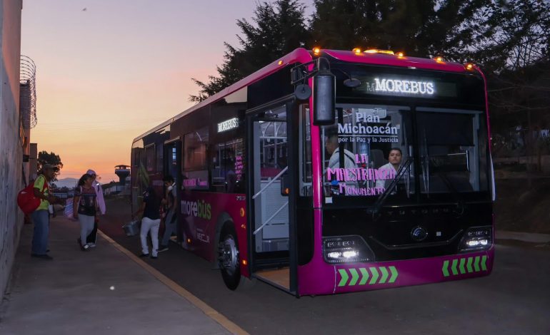 Morebús transformará la salud y movilidad de las familias morelianas
