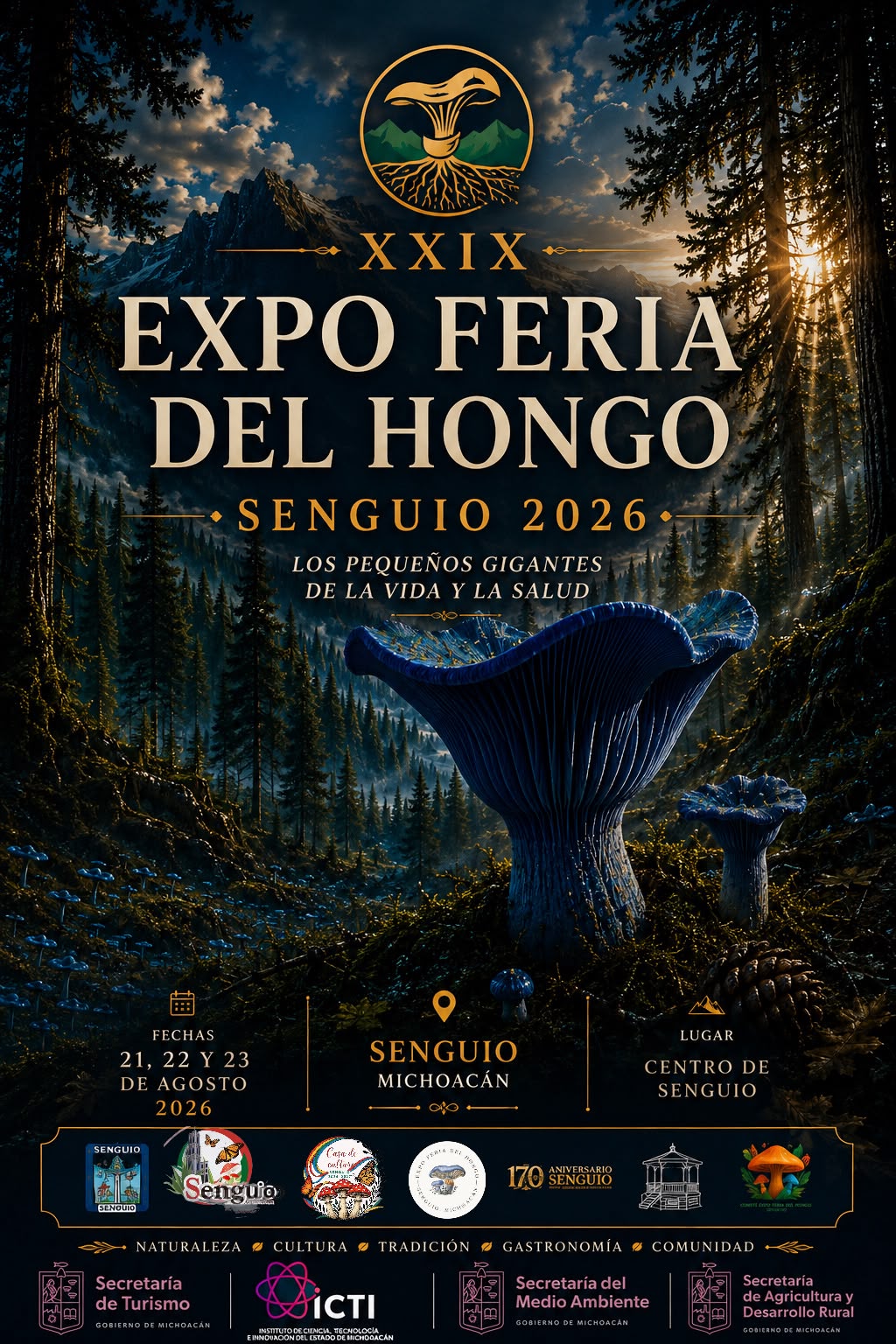 Senguio celebra la riqueza de sus bosques con la Expo Feria del Hongo 2026