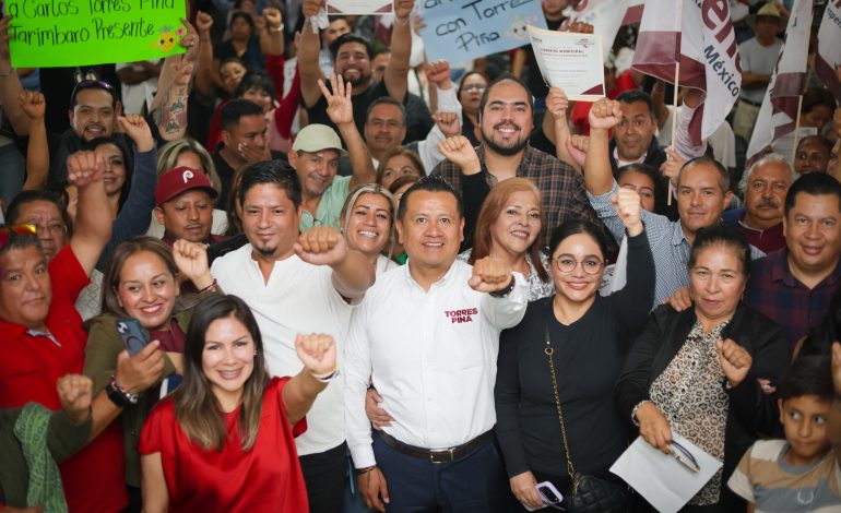 Torres Piña muestra músculo territorial con más de 2 mil liderazgos en Morelia