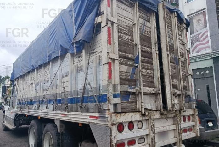 Golpe al contrabando en Michoacán: aseguran camión con 11 mil cajetillas de cigarros ilegales en Uruapan.
