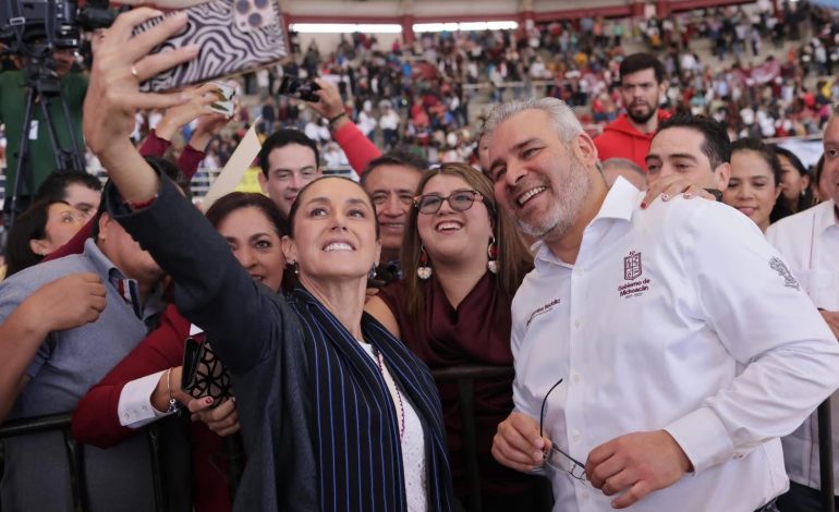 Agradece Bedolla apoyo de la presidenta Sheinbaum para reforzar seguridad en zona aguacatera.