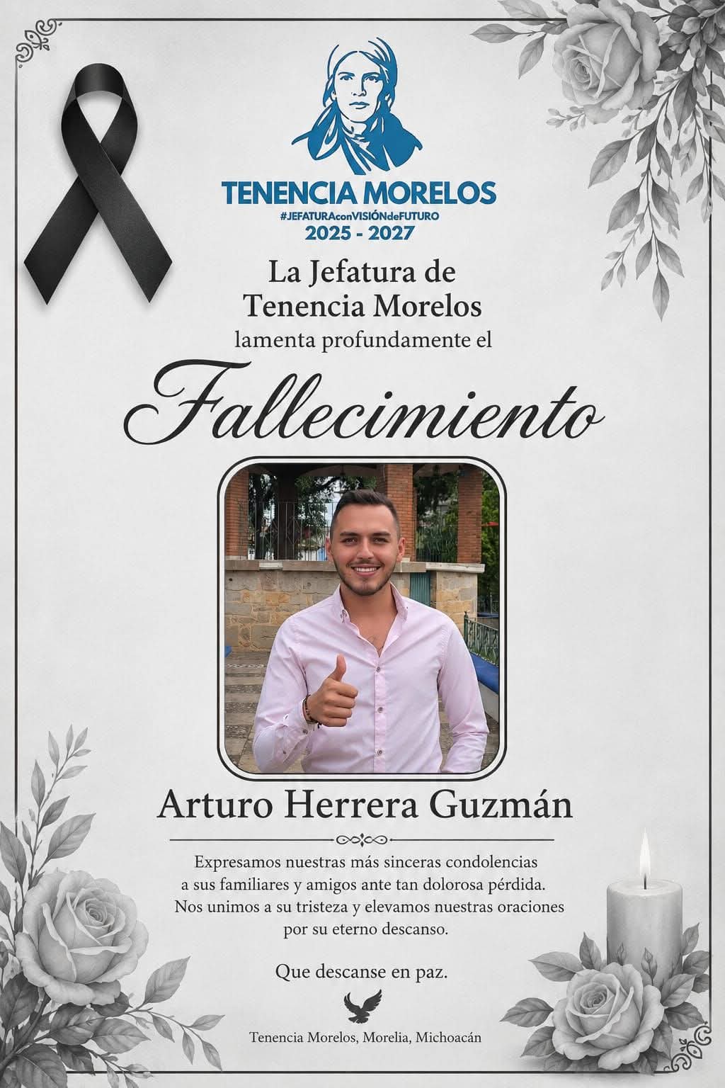 Fallece jefe de Tenencia de Santiago Undameo tras agresión armada en Morelia.