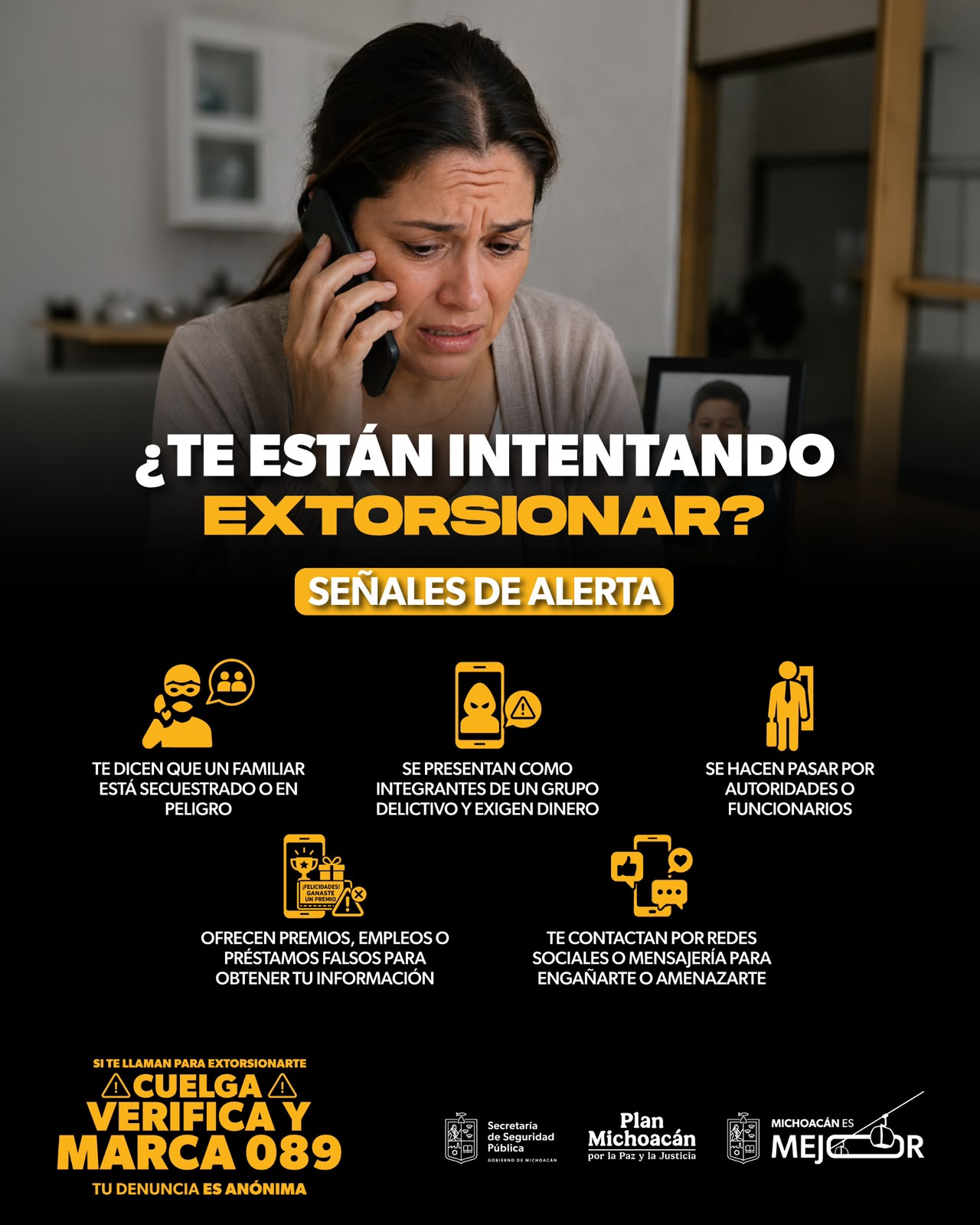 ¿Sabes cómo actuar ante un intento de secuestro virtual? La SSP te guía para evitarlo.