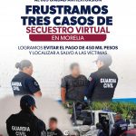 Frustra Unidad Antiextorsión de la Guardia Civil 3 secuestros virtuales en Morelia.