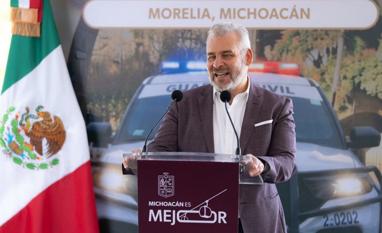 Destaca Bedolla avances del Plan Michoacán, van 950 capturas de generadores de violencia.