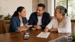 Conversa con tus seres queridos sobre cómo actuar ante una posible extorsión.