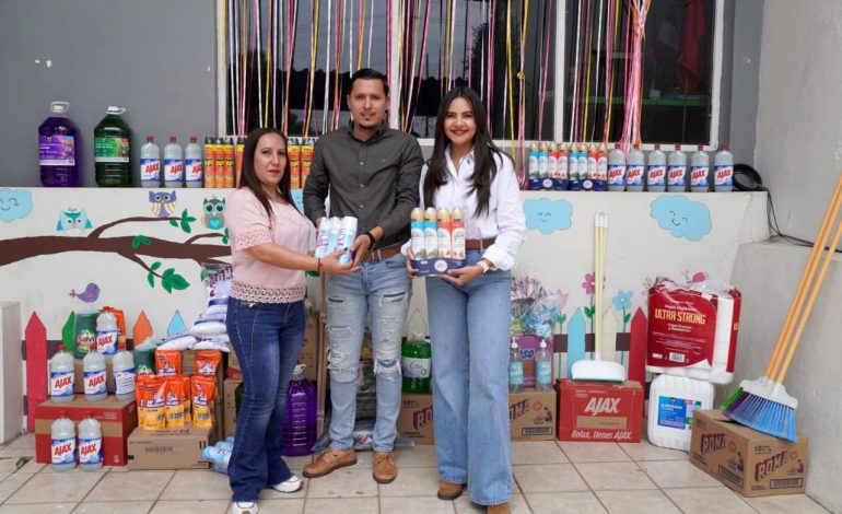 DIF Michoacán entregó insumos al Núcleo Infantil para el Desarrollo Social de Uruapan.