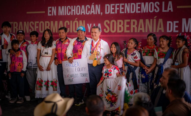 Torres Piña: defender la 4T es defender las raíces purépechas que le dan identidad a Michoacán