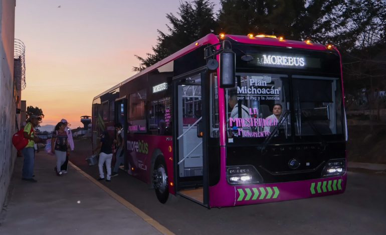 De Cuto de la Esperanza al Obelisco en 30 minutos; el Morebús cambiará la forma en que se viaja en Morelia.