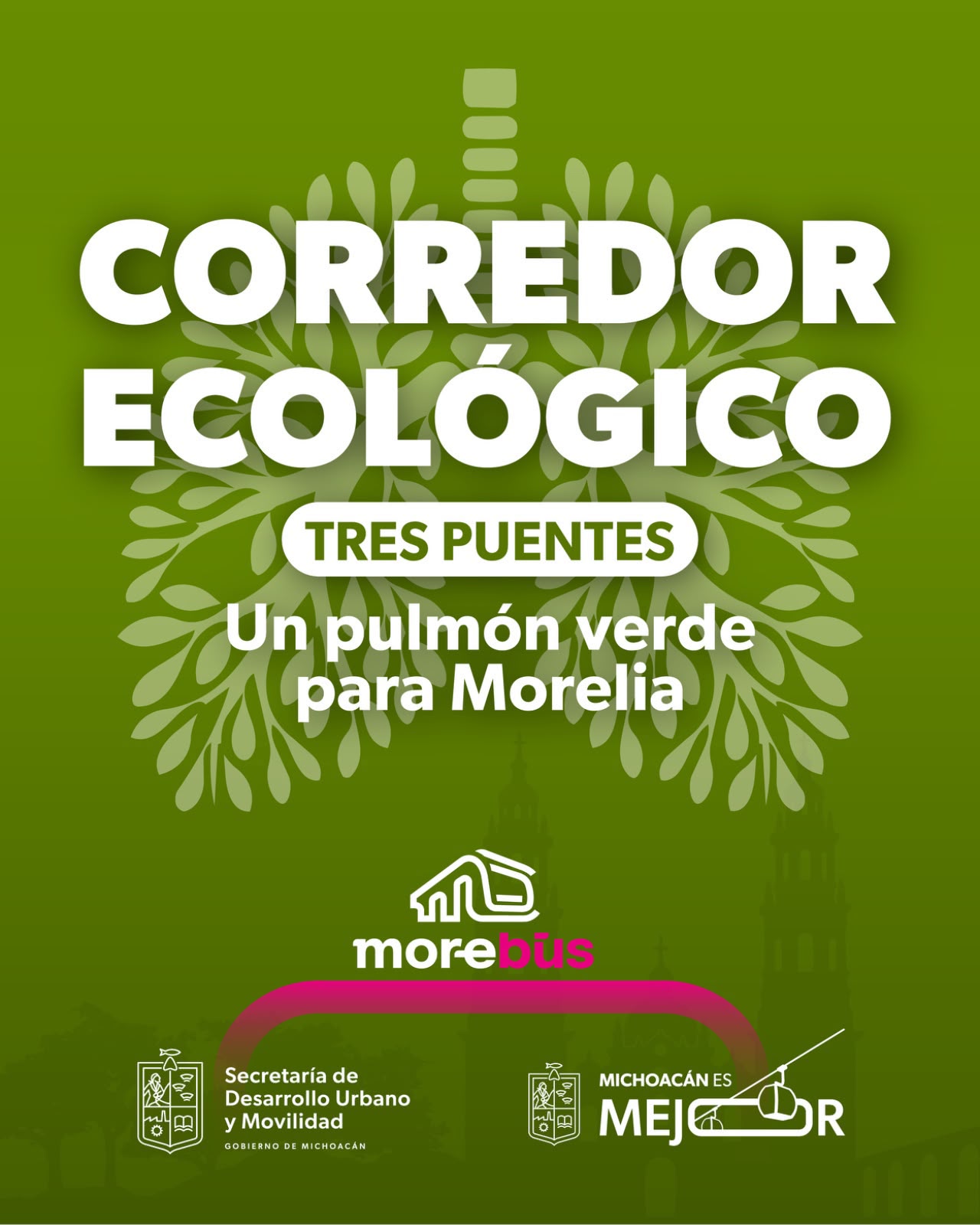 Corredor Ecológico de Tres Puentes será un pulmón verde para Morelia.
