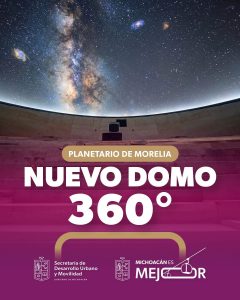 Concluye instalación de la pantalla de proyección de 360 grados en el Planetario de Morelia.